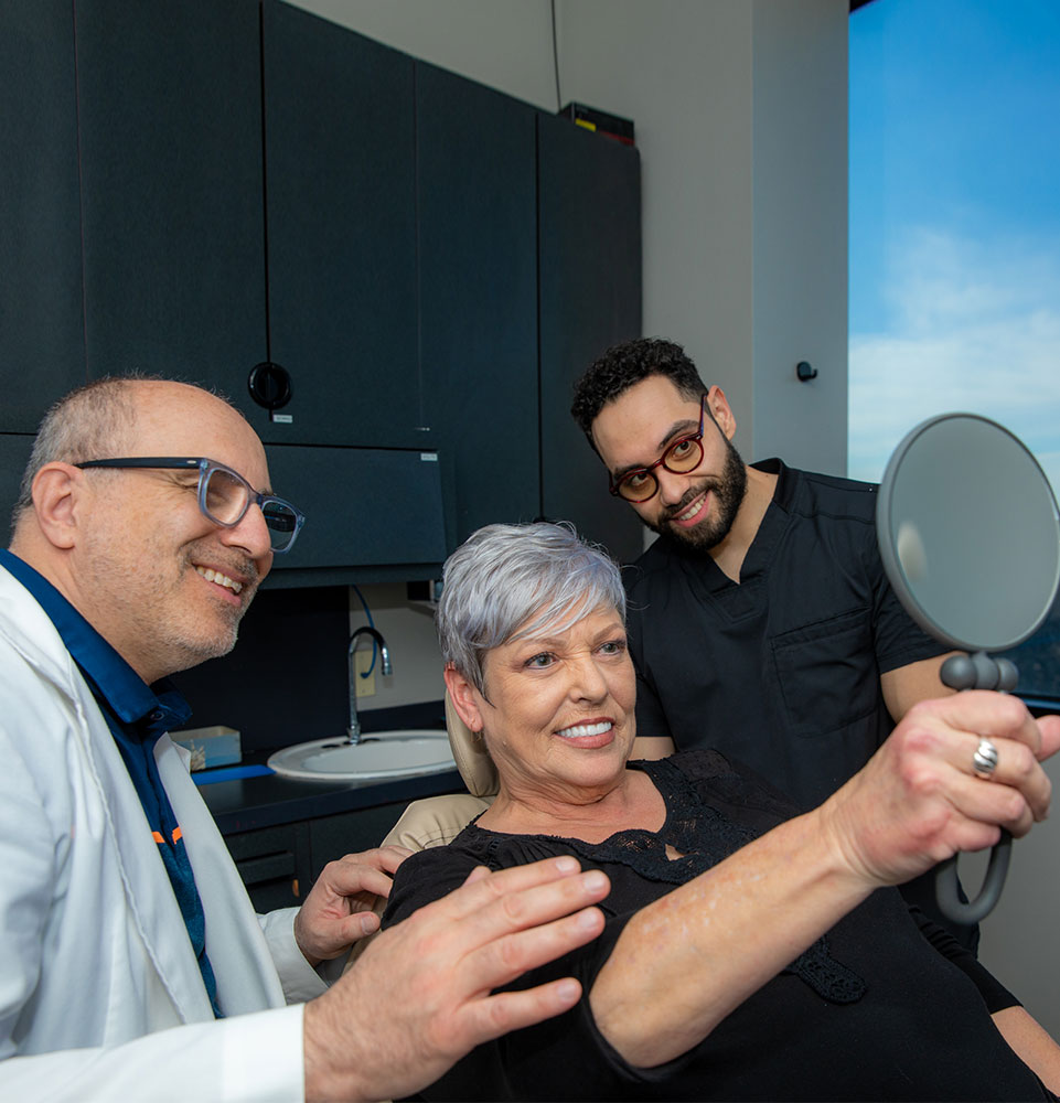 dental team with patient